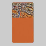 Cowgirl in the Meadow labels