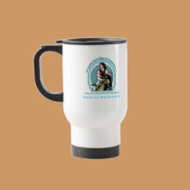 CowGirl In Your Heart BlueTravel Mug MLB mugs