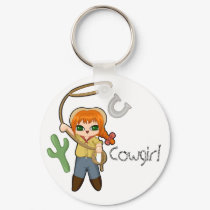 Cowgirl keychains