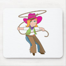 Cowgirl Kid Mouse Mats
