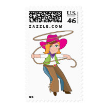 Cowgirl Kid Stamp