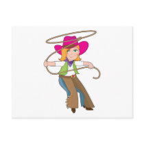 Cowgirl Kid Postcards