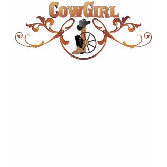 CowGirl Ladies fitted strap Tshirt shirt