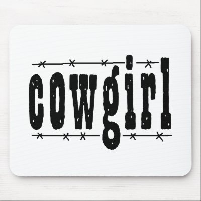 Cowgirl Mouse Pad by Just2Cute