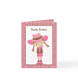 Cowgirl Note Cards card
