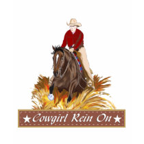 Cowgirl Rein On Ladies Longsleeve Tee t-shirts by kimd43 Cowgirl Rein On Ladies Longsleeve Tee t-shirts