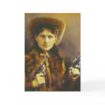 Cowgirl retro Greetings card