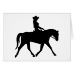 Cowgirl Riding Her Horse Greeting Card