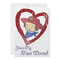 Cowgirl Rose My Most Wanted Party Invitation