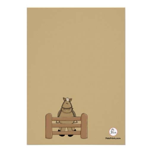 Cowgirl Roundup Birthday Party Invitation