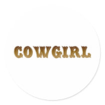 Cowgirl stickers