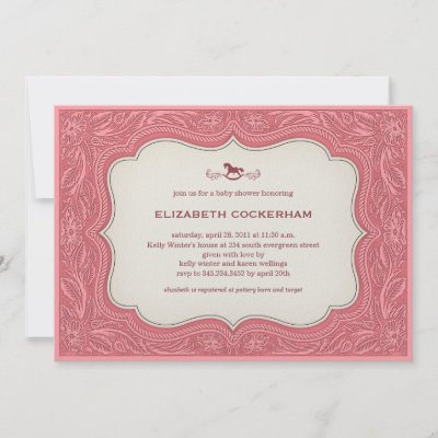 Western Themed Baby Shower Invitations on Cowgirl Western Baby Shower Invitations From Zazzle Com