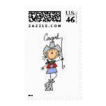 Cowgirl with Lasso Tshirts and Gifts Stamp