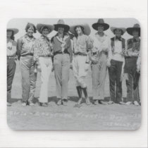 Cowgirls at Cheyenne Frontier Days, 1929. Mousepads