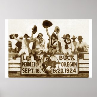 Cowgirls At The Round-Up print