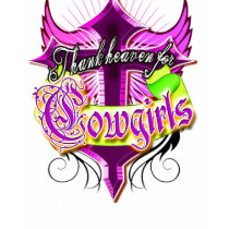 Cowgirls cross & wings t-shirts