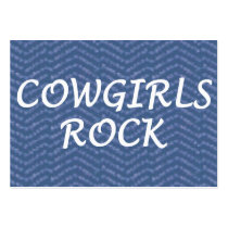 Cowgirls Rock business cards