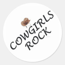 Cowgirls Rock Sticker