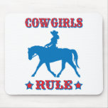 Cowgirls Rule (red/blue) Mouse Mats