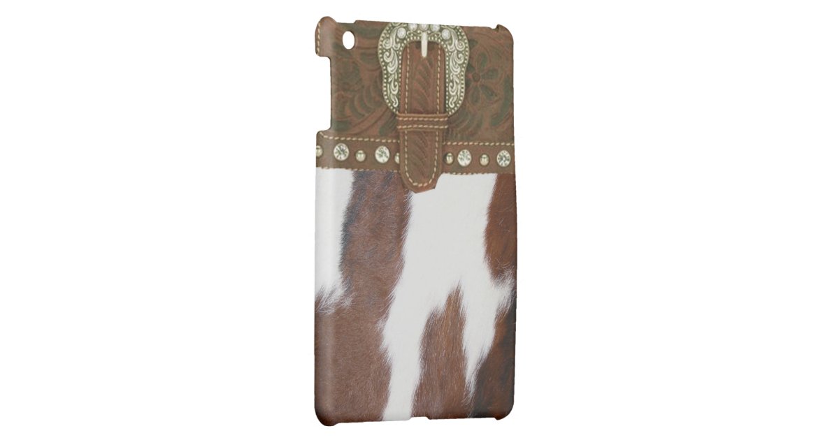 Cowhide & Leather Western IPad Case Zazzle