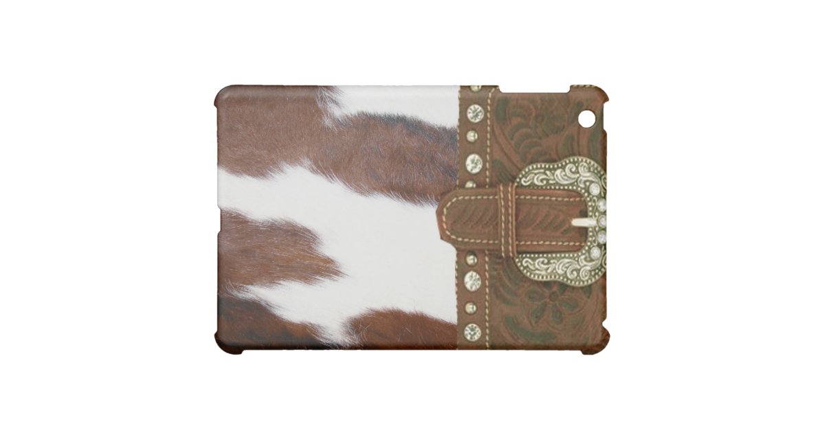 Cowhide & Leather Western IPad Case Zazzle