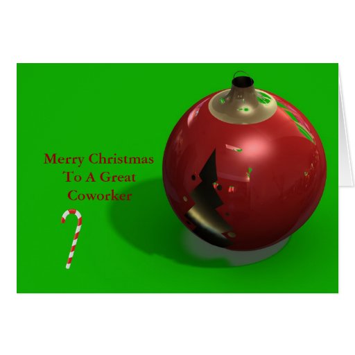 Coworker Merry Christmas Card  Zazzle