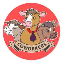 Coworkers Round Stickers