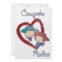 Cowpoke Rodeo 5x7 Party Invitation