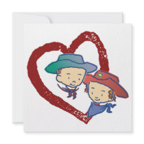 Cowpokes Rose & Rusty's Party Invitation