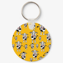 Cows and bulls pattern keychain by graphicdoodles Cows and bulls pattern keychain