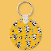Cows and bulls pattern keychain by graphicdoodles Cows and bulls pattern keychain