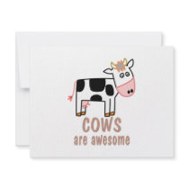 Cows are Awesome invitations
