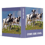 Cows are cool 3 ring binder