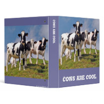 Cows are cool 3 ring binder