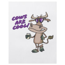 cows are cool funny animal cartoon personalized flyer
