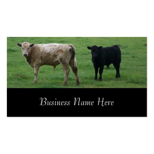 Cows Business Cards (back side)
