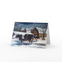 COWS: CHRISTMAS: SNOW: ART: HOLTEIN cards by joyart COWS: CHRISTMAS: SNOW: ART: HOLTEIN cards