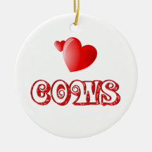 Cows Christmas Tree Ornaments