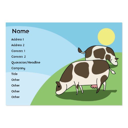 Cows - Chubby Business Cards