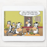 Cows Eating Steak Funny Tees Mugs Cards &amp; Gifts Mousepad