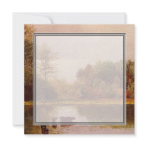 Cows In A Watering Landscape Albert Bierstadt Personalized Announcement