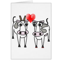 Cows in Love Greeting Cards