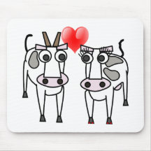 Cows in Love Mousepad