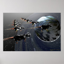 Cows In Space Poster