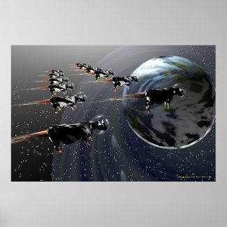 Cows In Space print