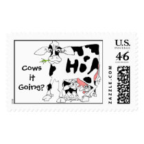 Cows it Going? Custom Postage Stamp