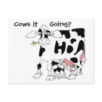 Cows it Going? Postcard