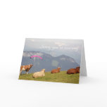 Cows leaving card