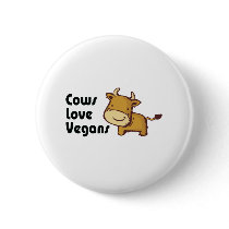 cows love vegans buttons