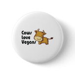 cows love vegans buttons